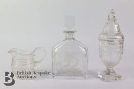 Three Decanters incl. Orrefors Glass Decanter