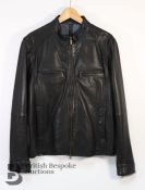 Massimo Dutti Black Leather Jacket