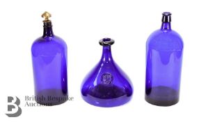 Vintage Bristol Blue Glass