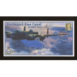 2004 Dortmund-Ems Canal cover signed by Phillip Martin DFC. 1 of 23 covers. Unaddressed, fine.