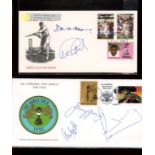 Cricket: 1993 cover signed by Tony Greig + Alan Knott & 1994 cover signed by David Gower & Graham