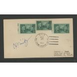 Chester W.Nimitz (US Pacific Fleet Commander 1945): Autographed on USA 1945 cover.