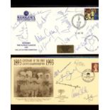 Cricket: 1992 Middlesex CCC cover signed by all 11 Middlesex players incl.