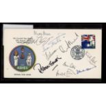 Cricket: 1989 Ashes cover signed by 10 England players. Unaddressed, fine.
