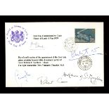 1979 House of Lords cover signed by Lord Home, Lord Carrington, Lord Hailsham & 2 others.