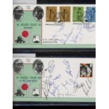 Cricket: 1991 West Indies Tour cover signed by 4 Cricketers & another signed by 13 cricketers.