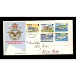 Douglas Bader: Autographed on Gibraltar 1978 RAF 60th Anniv FDC.