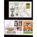 Cricket: 1989 Benson & Hedges Cup Final cover with 8 signatures & 1994 West Indies versus England
