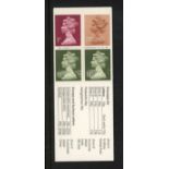 50p MCC Bicentenary 2 with horizontal white streaks across both 18p stamps. Full perfs, fine.