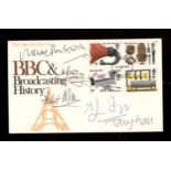 1972 BBC Post Office FDC signed by Melvyn Bragg, Tony Hall, Michael Parkinson,