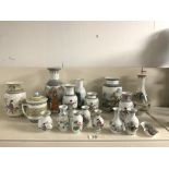 MIXED CHINESE PORCELAIN VASES AND MORE SOME FROM THE REPUBLICAN PERIOD LARGEST TWENTY-SIX CM WITH