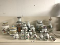 MIXED CHINESE PORCELAIN VASES AND MORE SOME FROM THE REPUBLICAN PERIOD LARGEST TWENTY-SIX CM WITH