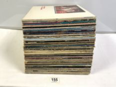 A QUANTITY OF LPS, INCLUDES- DURAN DURAN, ULTRAVOX, GENESIS, MOODY BLUES AND MORE.