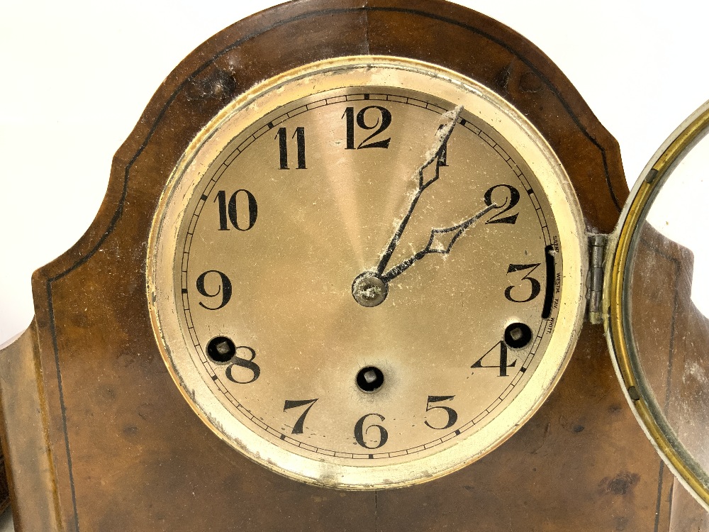 TWO ADMIRALS HAT MANTEL CLOCKS AND TWO OTHER MANTEL CLOCKS. - Image 10 of 13