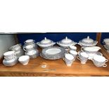 MINTON INFANTA PATTERN EXTENSIVE DINNER SERVICE, APPROX 55 PIECES.