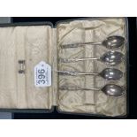 LIBERTY PART CASED HALLMARKED SILVER SPOONS DATED 1928