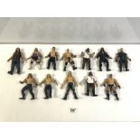 A QUANTITY OF 1990"S WRESTLING TOY FIGURES, PLAY WORN !