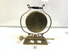 HEAVY WEIGHTED BRASS GONG 27CM