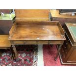 ANTIQUE MAHOGANY WRITING DESK WITH TWO DRAWERS 101 X 53 X 86 CM