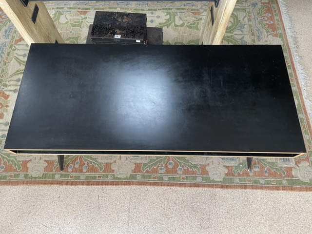 ITALIAN DESIGN BLACK DESK 144 X 63 X 69 CM - Image 2 of 3