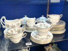 WEDGEWOOD ASHFORD PATTERN DINNER SERVICE, 49 PIECES APPROX.