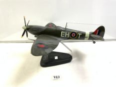 A MODEL" SPITFIRE MK 1 Xc " ON STAND, FLOWN BY WG. CDR. ERIC THOMAS, AUGUST 1942.