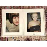 TWO MODERN FRAMED PORTRAIT PHOTOGRAPHS.