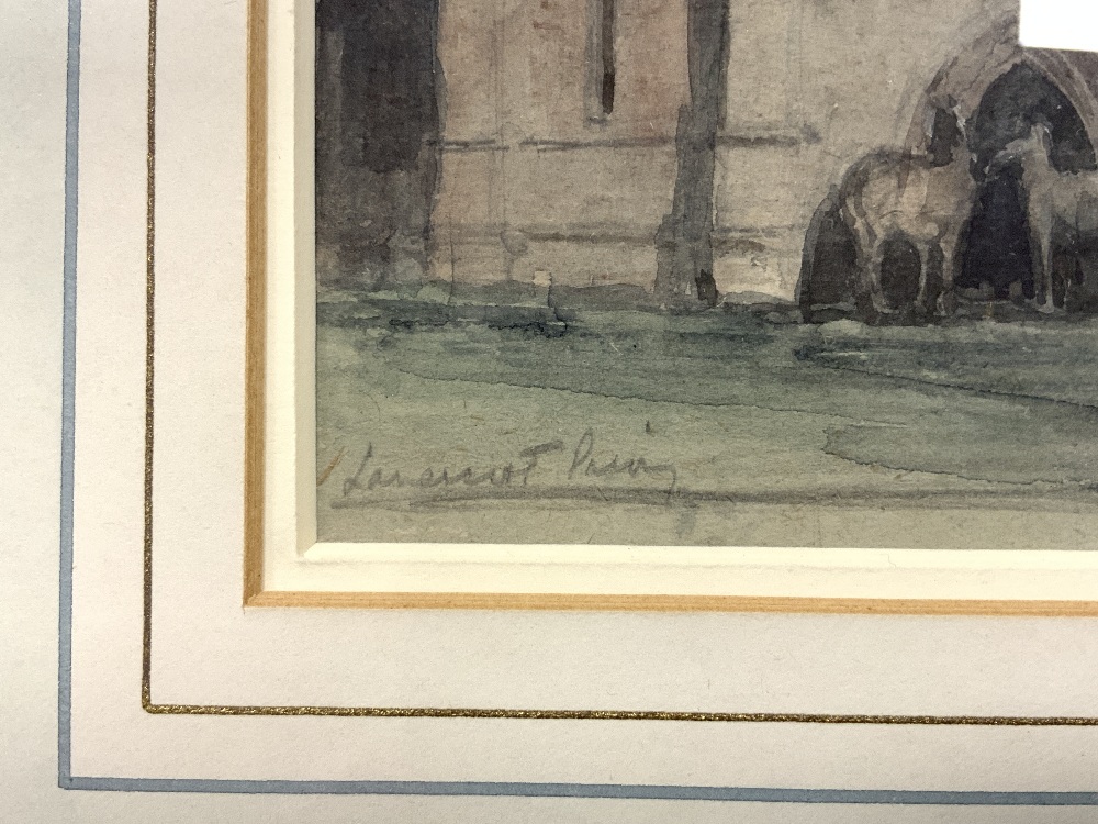 ALBERT RICHARDSON (1880-1964) WATERCOLOUR/DRAWING LANERCOST PRIORY WITH A WATERCOLOUR SCHOOL OF - Image 4 of 6