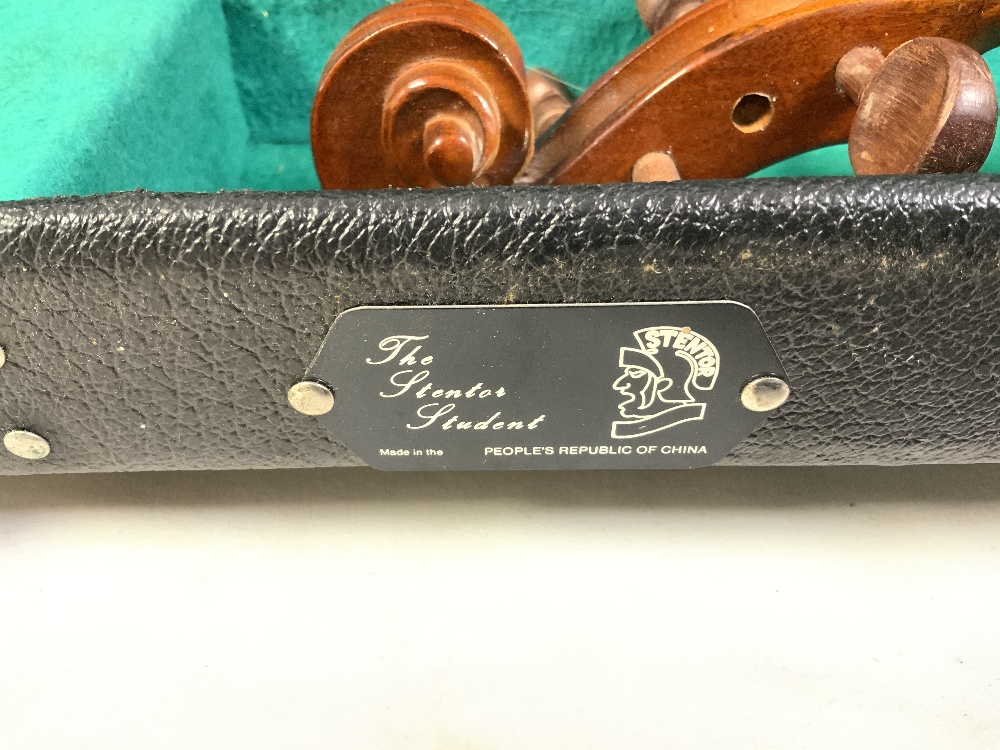 THE STENOR STUDENT VIOLIN WITH BOW AND CASED - Image 2 of 12