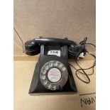 BLACK BAKELITE TELEPHONE (DJL 1104 - A8 INDIAN POSTS AND TELEGRAPH DEPARTMENT
