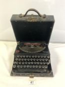 A VINTAGE REMINGTON PORTABLE TYPEWRITER, AND OLYMPIA PORTABLE TYPEWRITER.