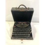 A VINTAGE REMINGTON PORTABLE TYPEWRITER, AND OLYMPIA PORTABLE TYPEWRITER.