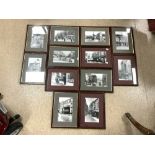 A SET OF TWELVE FRAMED PHOTOGRAPHIC PRINTS SCENES OF BRIGHTON.