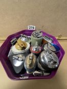 MIXED VINTAGE RONSON LIGHTERS INCLUDES RONDELIGHT,WEDGWOOD,ROYAL DOULTON,ADONIS,LEONA,SENATOR AND