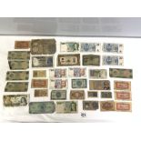 QUANTITY OF ANTIQUE/VINTAGE FOREIGN BANK NOTES