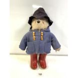 A PADDINGTON BEAR SOFT TOY. BY GABRIEL