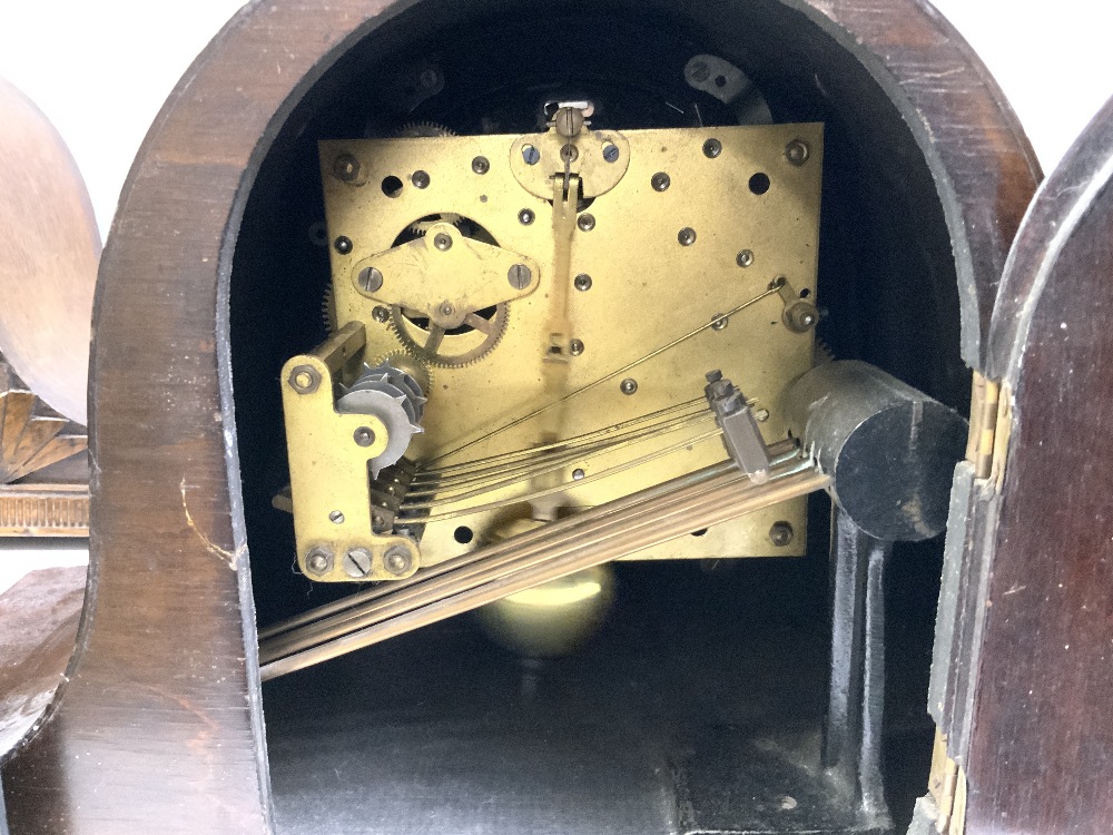 TWO ADMIRALS HAT MANTEL CLOCKS AND TWO OTHER MANTEL CLOCKS. - Image 6 of 13