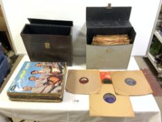 A QUANTITY OF LP"S, ODYSEEY, SHAKARA, AND MORE PLUS QUANTITY OF 78 RPM RECORDS.