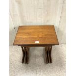 G PLAN RED LABEL MID-CENTURY TEAK NEST OF TABLES