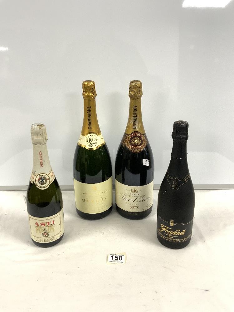 TWO MAGNUMS OF CHAMPAGNE - JUSTERINI AND BROOKS PRIVATE CUVEE SARCEY BRUT CHAMPAGNE, FLEUR DE