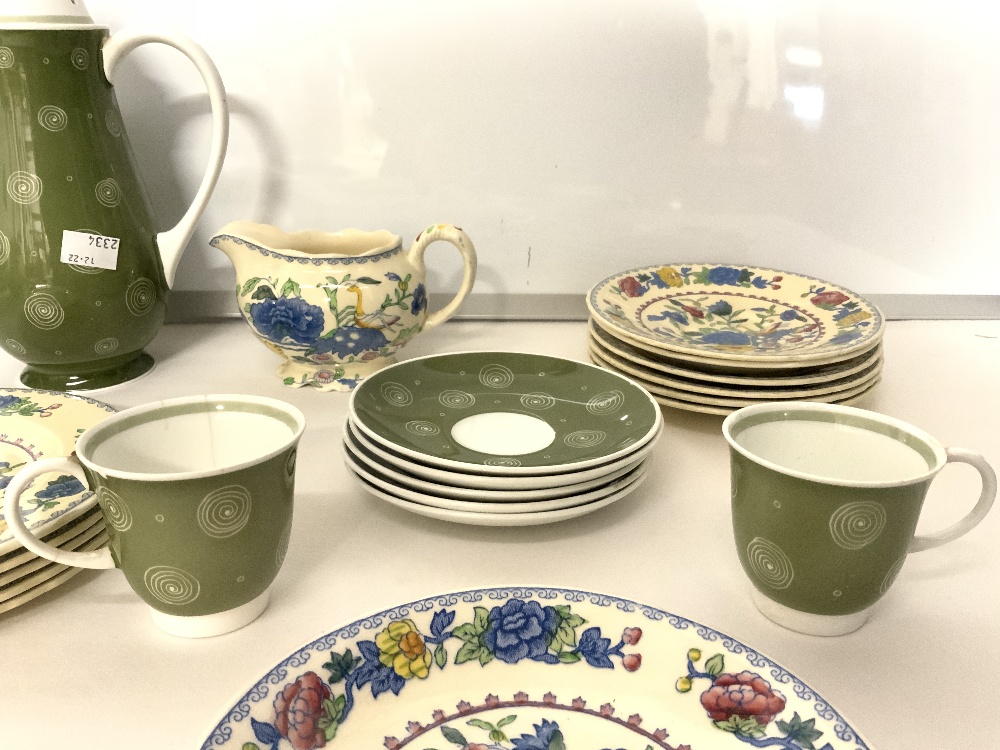 MASONS " REGENCY" 22 PIECE PART TEA SET, AND SUSIE COOPER 7 PIECE SAGE SWIRL COFFEE SET, INCLUDES - Image 5 of 7