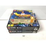 BOXED LEGO THE BEATLES YELLOW SUBMARINE (21306), DIMENSIONS P/S3 (71170), DIMENSIONS Wii (71174)