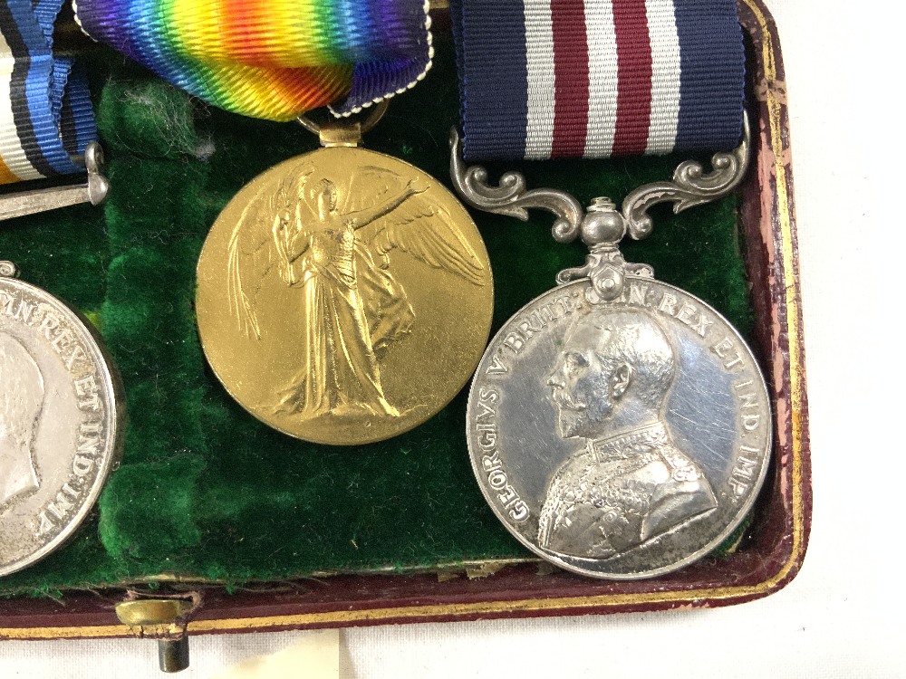 FOUR MEDALS - FIRST WORLD WAR MEDAL GROUP TRIO - AWARDED TO SJT W.J. ALBERY 2692. SURR. YEO, WHEN - Image 3 of 13