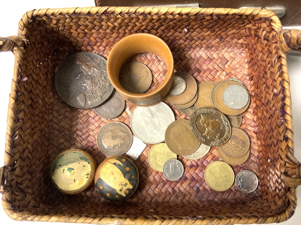 A QUANTITY OF COINS, MASONIC MEDALS, CIGARETTE CARD ALBUM, THE SAVOY ALBUM OF LONDON VIEWS ETC, - Image 2 of 9