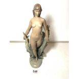 LLADRO ROUGH GLAZE FIGURE OF A NUDE GIRL 38 CMS.