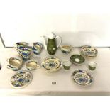 MASONS " REGENCY" 22 PIECE PART TEA SET, AND SUSIE COOPER 7 PIECE SAGE SWIRL COFFEE SET, INCLUDES