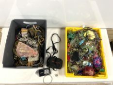 A LARGE QUANTITY OF COSTUME JEWELLERY.