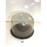 VINTAGE CASED GLASS DOME 26CM