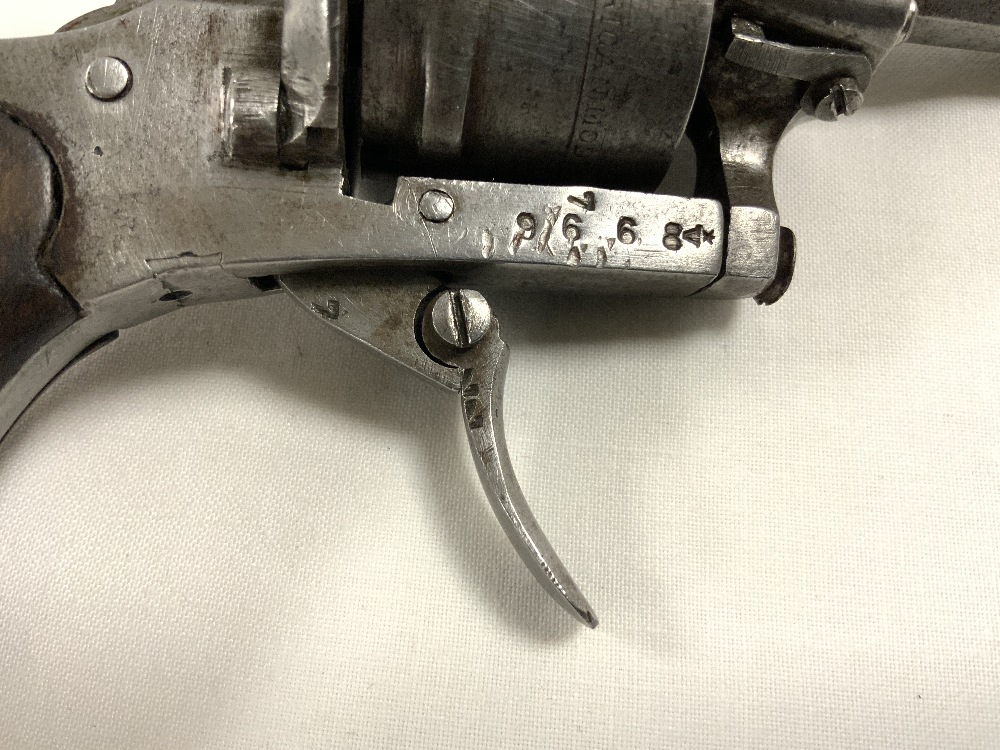 A SMALL REVOLVER PISTOL. WITH THE GUARDIAN AMERICAN MODEL OF 1878, STAMPED ON THE BARELL. - Image 3 of 7