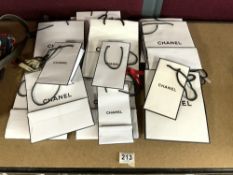 QUANTITY OF CHANEL GIFT BAGS